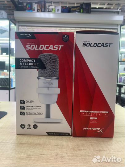 Микрофон проводной HyperX SoloCast,белый