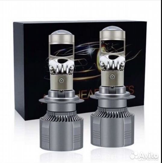 Led лампа h7 с линзой