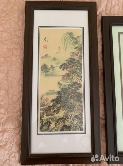 Картины в китайском стиле «павлины»