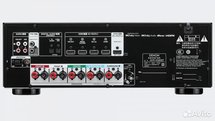 AV ресивер Denon AVR-X580BT