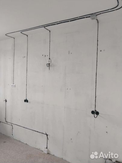 Электрик перенос розеток замена проводки штроблени