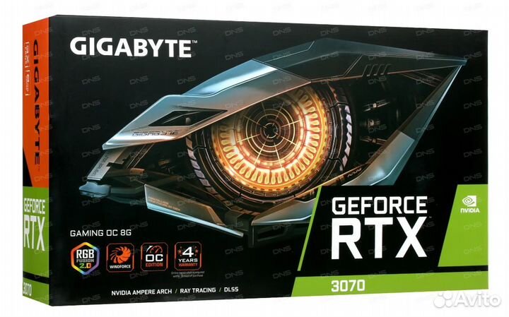 Видеокарта gigabyte GeForce RTX 3070 gaming OC