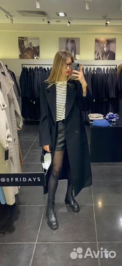 Пальто из шерсти 8fridays