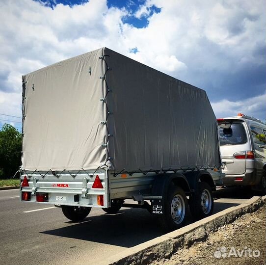 Новый двухосный прицеп Мзса 3,0 х 1,5 (усиленный)