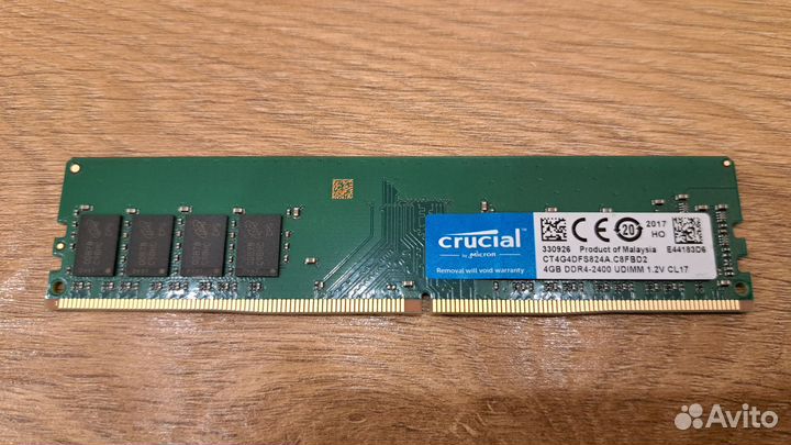 Оперативная память ddr4 4gb crucial
