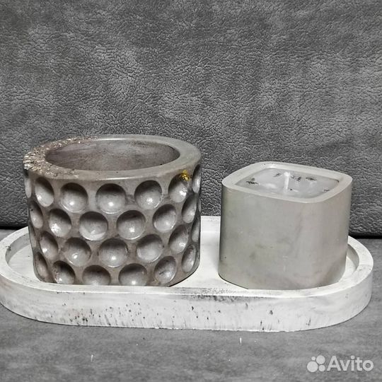 Аромо свечи,ручная работа, гипс