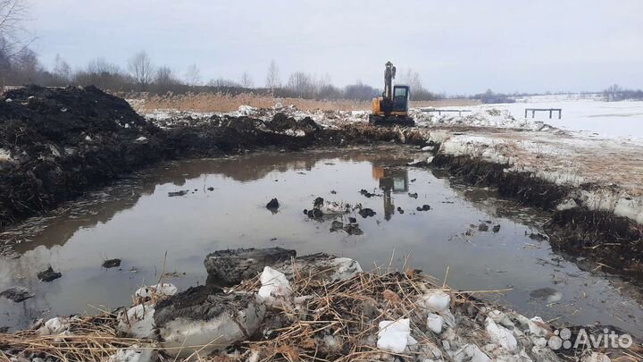 Очистка прудов, рек, озер, пожарных водоемов