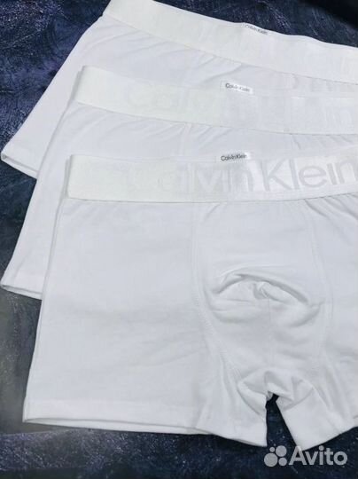 Трусы мужские боксеры calvin klein белые арт.572