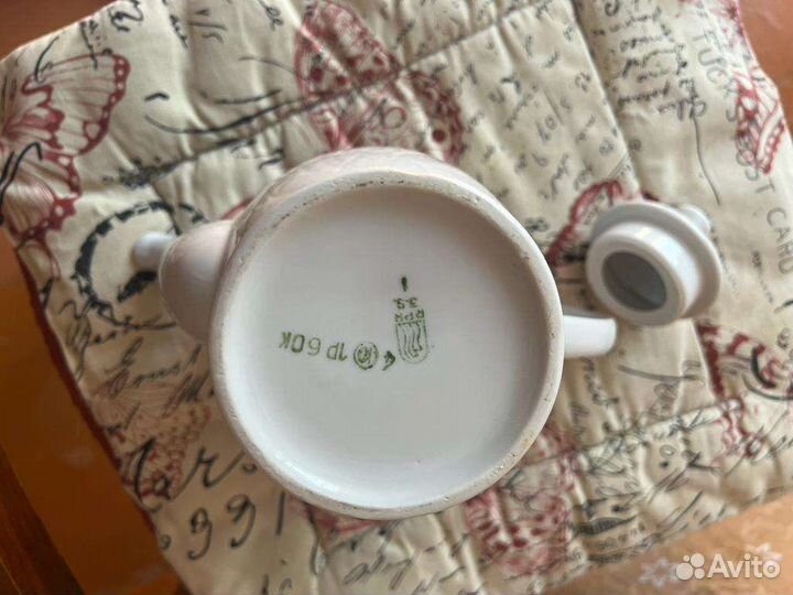 Блюдо, кофейник, фарфор СССР