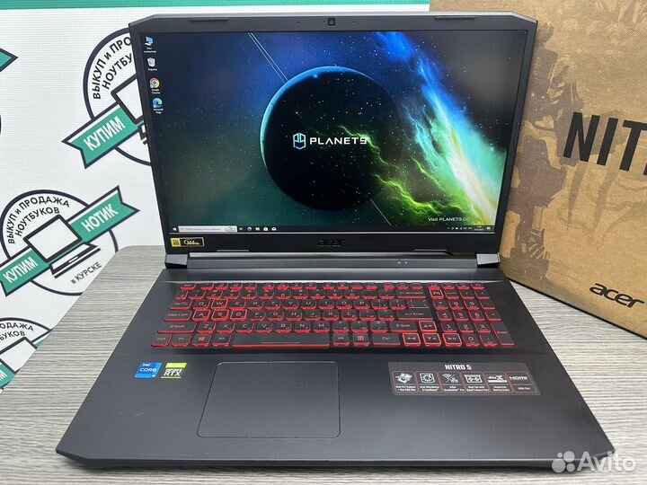 Огромный nitro 144Hz core i5 16Gb DDR4 RTX3050 SSD
