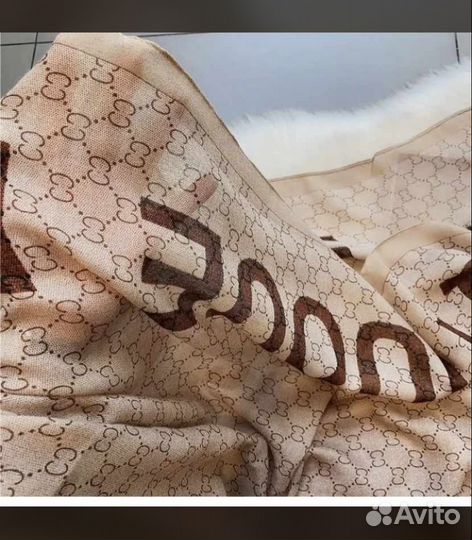 Шарф палантин лен