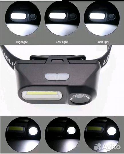 Налобный акумуляторный фонарь