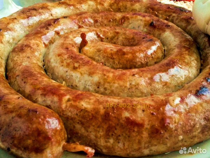 Домашняя Жареная колбаса и копчёности