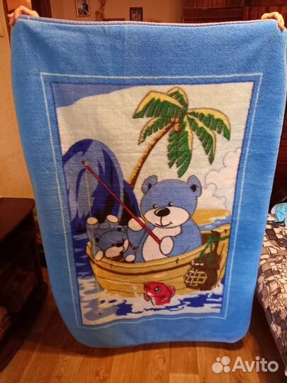 Плед детский плюшевый