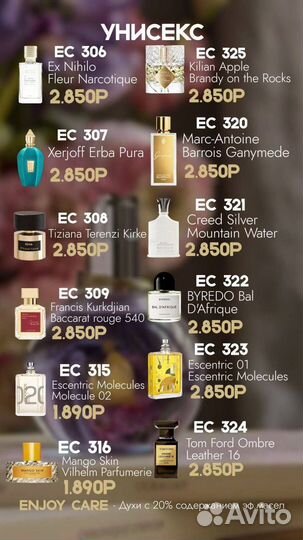 Туалетная вода Гринвей