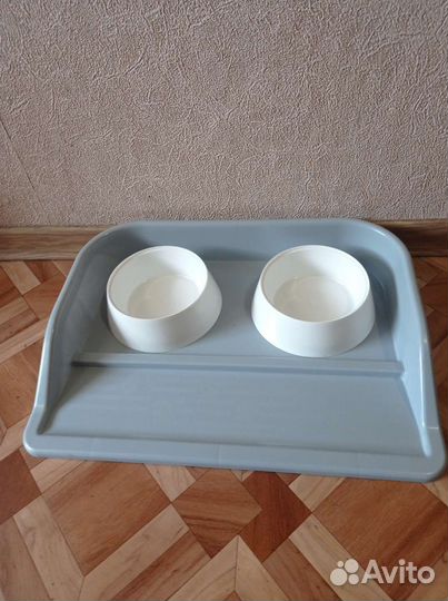 Набор мисок для животных с лотком