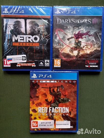 PS4 Metro Redux Darksiders 3 Red Faction