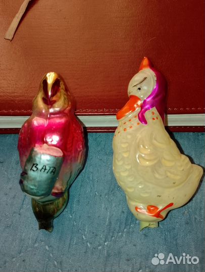 Игрушки СССР Хоттабыч, Богатырь,Попугай,Уточка