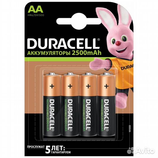Duracell HR6 4BL (уп 4 шт) - Аккумулятор тип AA