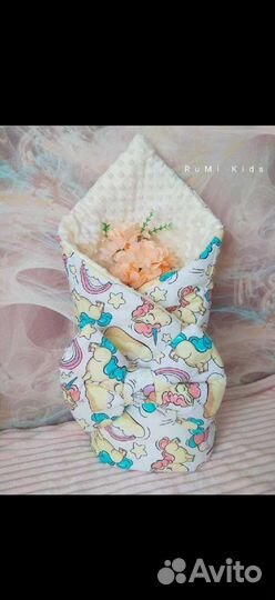 Конверт одеяло на выписку для девочки