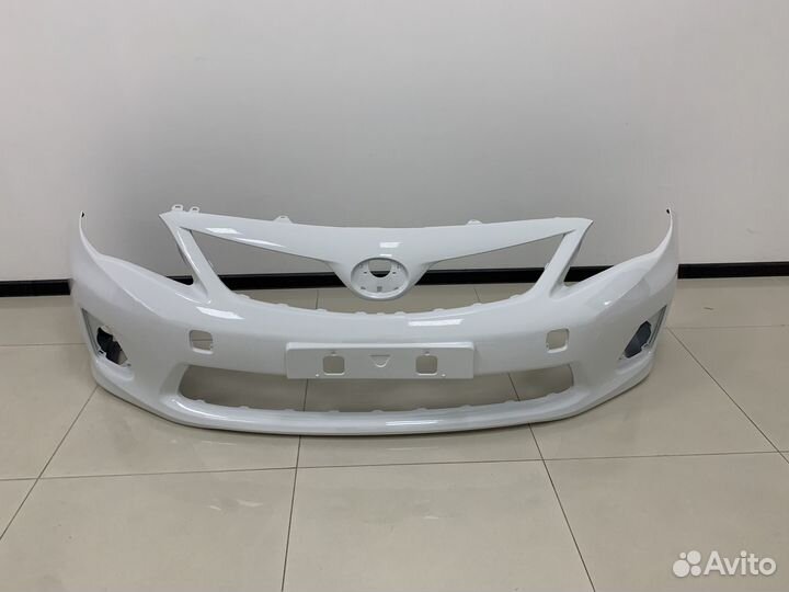 Передний бампер на Toyota Corolla 150 рестайлинг