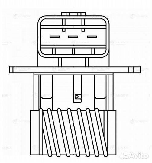Luzar LFR 08M0 Резистор эвент. охл. для ам Hyundai