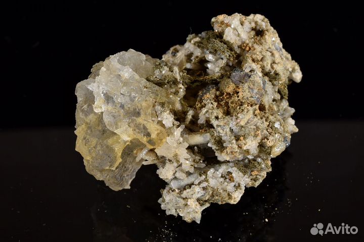 Флюорит оптический, галенит, кварц. Лот №75