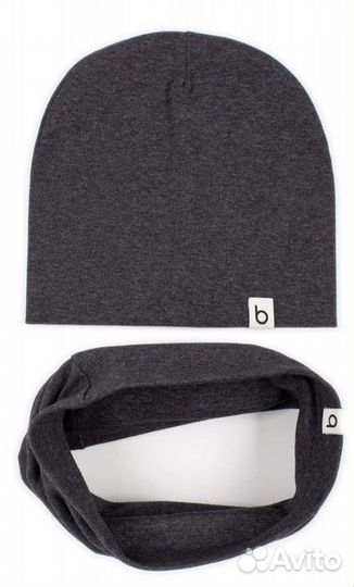 Демисезонная шапка и снуд