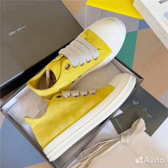 Rick Owens Ramones Suede Jumbo Low