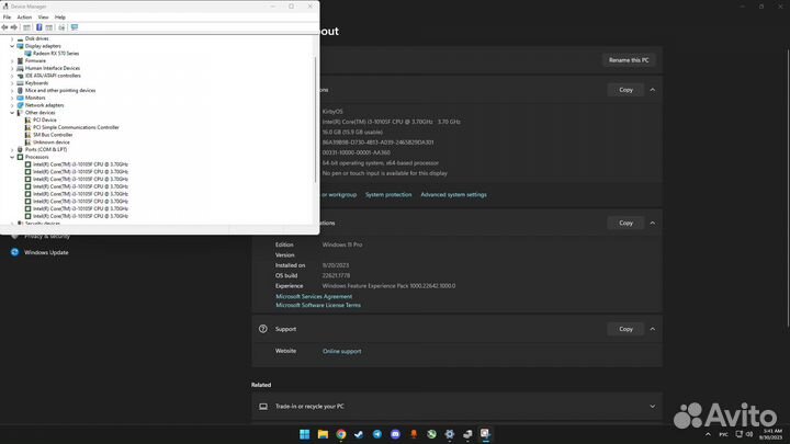 Игровой пк i3 10105f