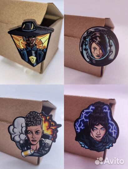 Деревянный значок по игре Apex Legends