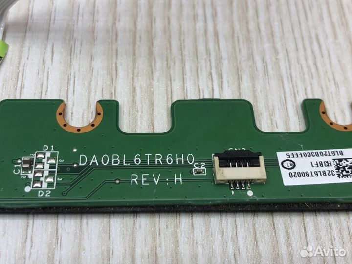 Плата кнопок тачпада с кабелем DA0BL6TR6H0