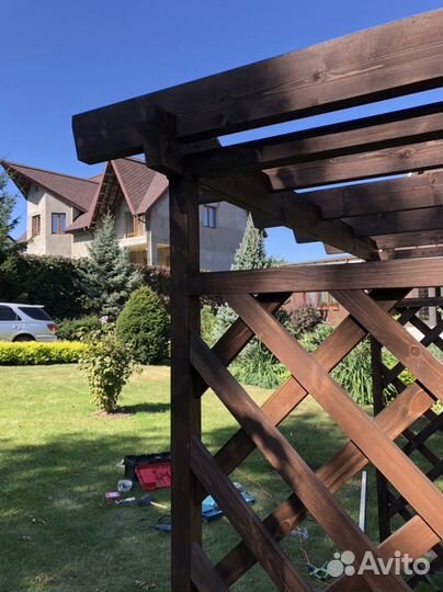 Пергола деревянная