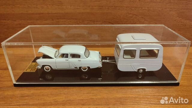 Волга Газ 21 с прицепом 1:43