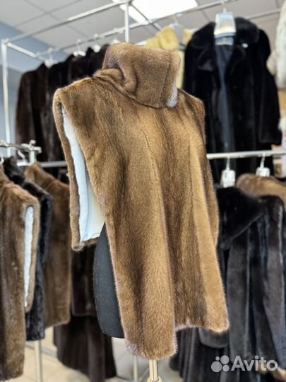 Манишка норковая орех -2