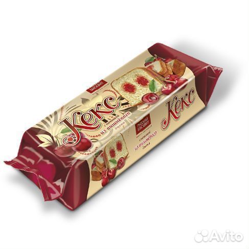 Кекс Русский Бисквит с Вишнёвой начинкой 225 г