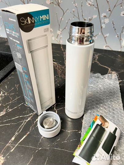 Термос 'skinny mini' на 230мл, цвет белый