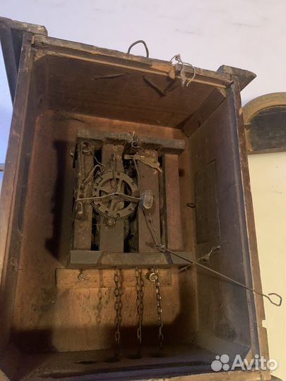 Антикварные настенные часы с боем, Россия, 19 век