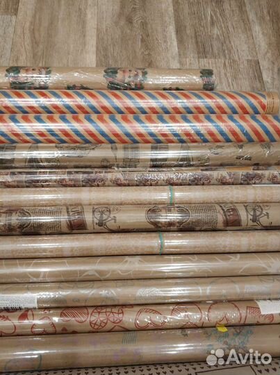 Крафт бумага в рулоне, в ассортименте