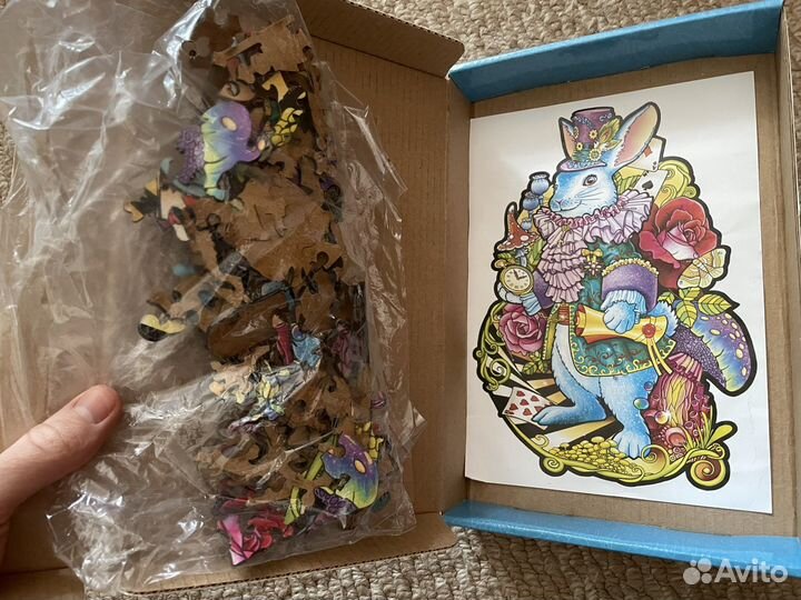 Деревянные фигурные пазлы 