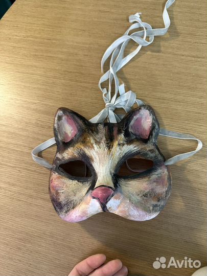 Маска кошки бумажная