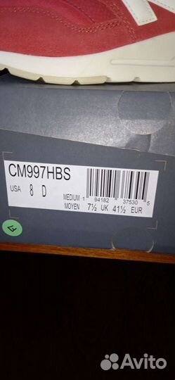 Кроссовки new balance, р.8US