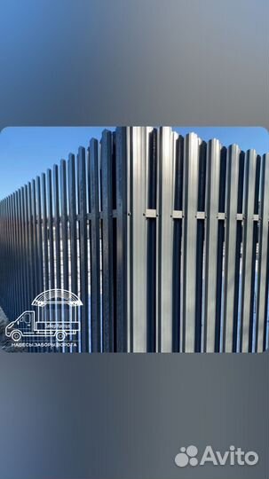 Установка заборов из профлиста, евроштакетника