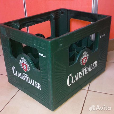 Ящик для пива Clausthaler - бутылки пиво Германия