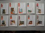 Полные годовые комплекты почтовых карточек с ом