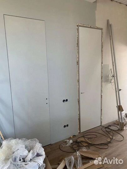 Скрытые межкомнатные двери под покраску invisible