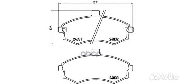 P 30 020 Колодки тормозные hyundai elantra/matr