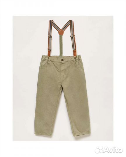 Костюм для мальчика рубашка и брюки на подтяжках