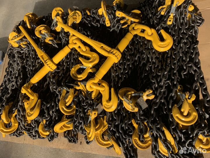 Крепежная цепь на трал 8мм 3м крюк-крюк