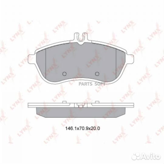 Lynxauto BD5318 Колодки тормозные дисковые перед
